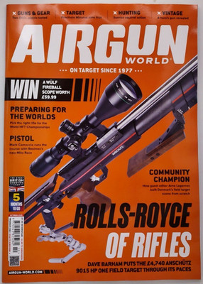 Airgun World magazine Oct 2026 Anschutz 9015 HP One Field Target gun tested
