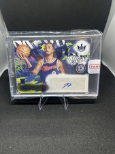 2024-25 Panini Court Kings Trentyn Flowers Rookie Auto /25 RC Blue Fresh Paint