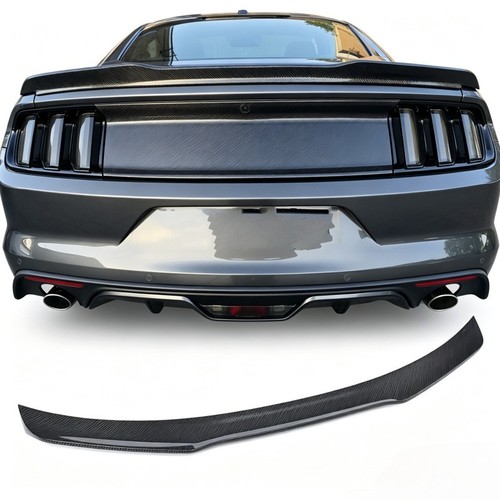 For Ford Mustang Shelby Coupe 2015-20 Real Carbon Fiber Rear Trunk Spoiler Wing - Bild 1 von 12