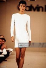 Calvin Klein Collection Spring 1992 Ready To Wear Sequin Dress READ FLAW