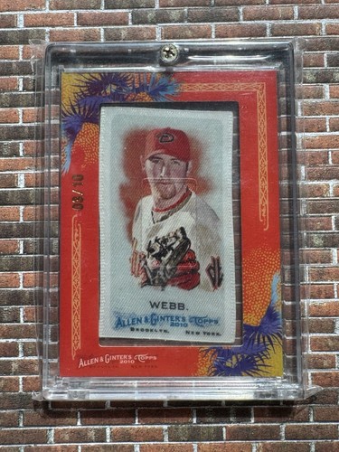 2010 Topps Allen & Ginter's - Silk Mini Framed /10 Brandon Webb Diamondbacks