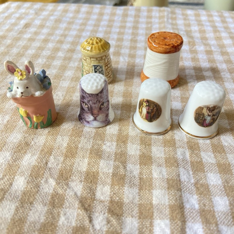 Animal and Human Figurine Porcelain/Ceramic Thimbles (some made In England)