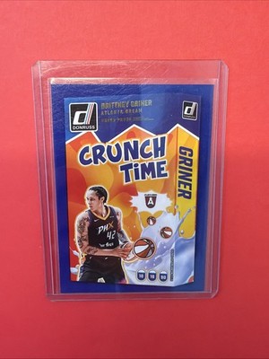 2025 Panini WNBA Donruss Brittney Griner Crunch Time Blue Press Proof #14