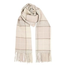 Heritage Traditions Tartan Woollen Scarf   Natural Design