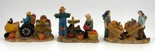 VTG Rite Aid Autumn Harvest Village Set of 3 Accessory Figures Fall Décor