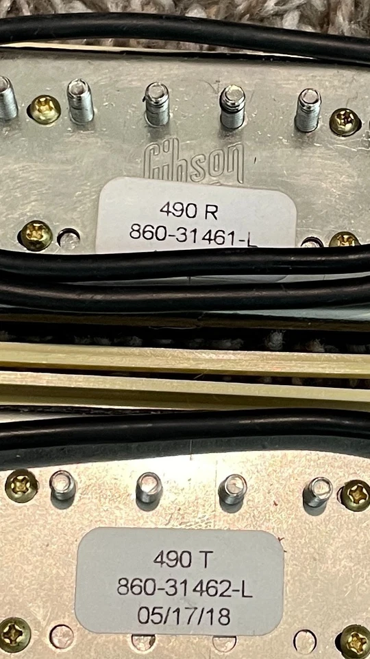 Gibson 490 R & T Pastillas de cara abierta y placa PCB de 2020 LP guitarra rescatada Foto 3 de 4