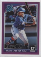 2018 Panini Donruss Optic Rated Rookie Purple Prizm Willie Calhoun #40 8k4