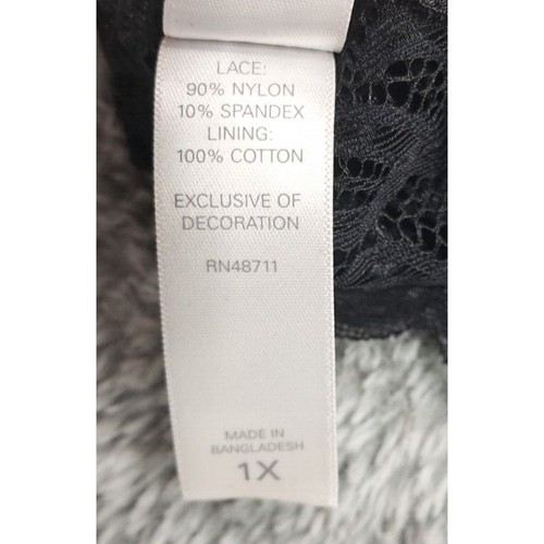 New Tranquil & True Bra Womens Size 1X XL Lace Bralette Brami Padded Insert - Picture 6 of 13