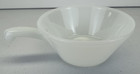 Anchor Hocking Fire King White Milk Glass Cereal/Soup Bowl with Handle Vintage 