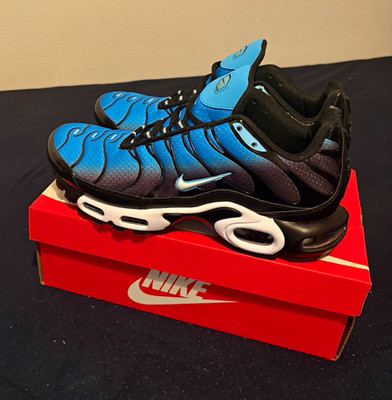 Nike Air Max Plus Herren Sneaker EU 44 (US 10) Blau/Schwarz/Weiß Low Top