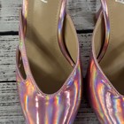 Vivian NY Pink Iridescent Ultra Heels Pumps Mules Shoes size 7.5 M Prom Wedding — photo 5