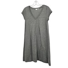 Gap Womens T-Shirt Dress Cap Sleeve Heather Gray Size XS