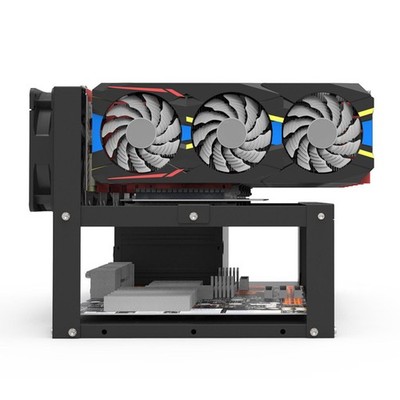 Mining Rig Rahmen Fall Grafikkarte Halter 6 Gpu Rack Stapelbar Miner Comput DON