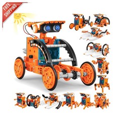 Solar-Powered 13-in-1 Robot Building Kit - Fun STEM Learning for Ages 8-12