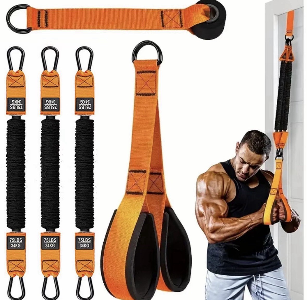 Home Workout Home Gym Ganz Körpertraining Widerstandsband Fitness Band