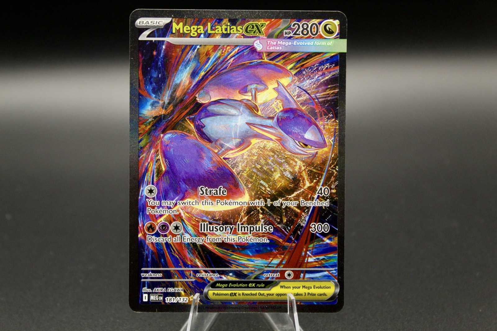 Mega Latias Ex 181/132 Secret Rare Pokemon TCG (Mega Evolutions NM)