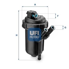 Image of Fuel Filter fits VAUXHALL COMBO C 1.3D 04 to 12 UFI 13161902 813036 93179236 New