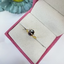 Alexandrite Ring, Zircon Ring, Silver Ring, 925 Sterling Silver, June Birthstone