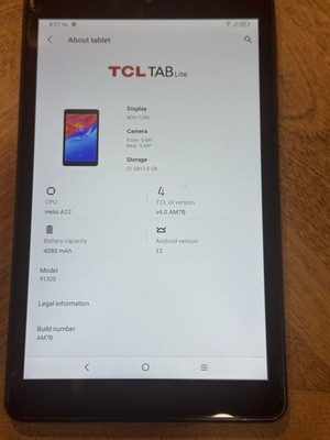 TCL Tab Lite 8'' 9132S Unlocked 32GB 3GB LTE GSM Android Tablet