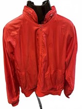 Vintage La Mode Red Nylon Track Jacket USA Made L