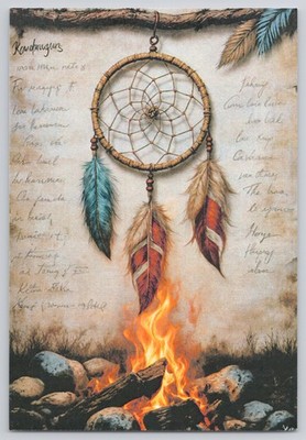 Dream Catcher Fire Native American 4x6 Brand New 2026 Image Card PC