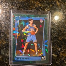 2021-22 Donruss Basketball Josh Giddey Rated Rookie Green Cracked Ice #202 SP🔥