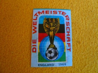 Sicker Weltmeisterschaft 1966 in England Bild Nr.1 WM Symbol selten rar
