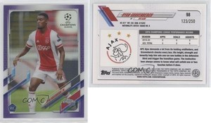 2020-21 Topps Chrome UCL Purple Refractor /250 Ryan Gravenberch #98 Rookie RC