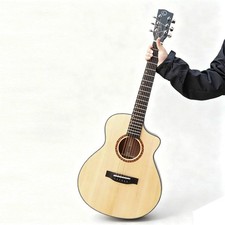 Guitare acoustique 36 pouces 21 frettes épicéa dessus palissandre touche