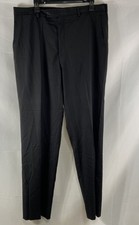 Valentino Men's Black Virgin Wool Pinstripe Pants Made in Italy Sz 54 36x33