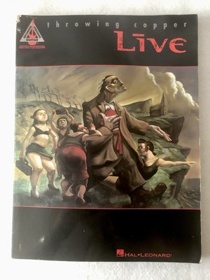 LIVE -  Throwing Copper Guitar Tab Sheet Music Songbook RARE alt rock