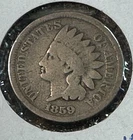 1859 Indian Cent Nice Original Good+ CHRC