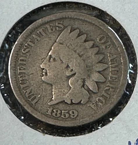 1859 Indian Cent Nice Original Good+ CHRC