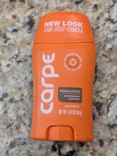 Carpe Antiperspirant Underarm Deodorant Sandalwood 1.76 oz exp: 04/28