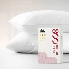 Mayfair Linen 100% Egyptian Cotton Pillow Cases - 800 Thread Count White King Pi