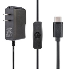 5V 3A USB-C Power Supply Charger Adapter for Raspberry Pi 4 B Power Brick