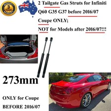 2 Coupe Back Gas Struts for Infiniti Q60 G35 G37 before 2016/07 Tailgate Boot