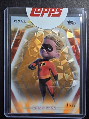 2026 Topps Disney Neon Dash Parr #54 Orange Diamante Parallel /25 Incredibles