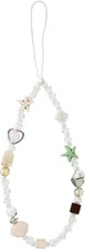 Beaded Camera Wrist Strap Cute Phone Charms Lanyard Pearl Bracelet Keychain Deco