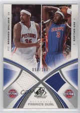 2005-06 SP Game Used Edition Authentic Fabrics Dual Rasheed Wallace Ben HOF 2b6