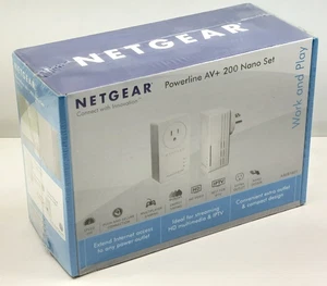 Netgear Powerline AV+ 200 Nano Set XAVB1601 606449079067