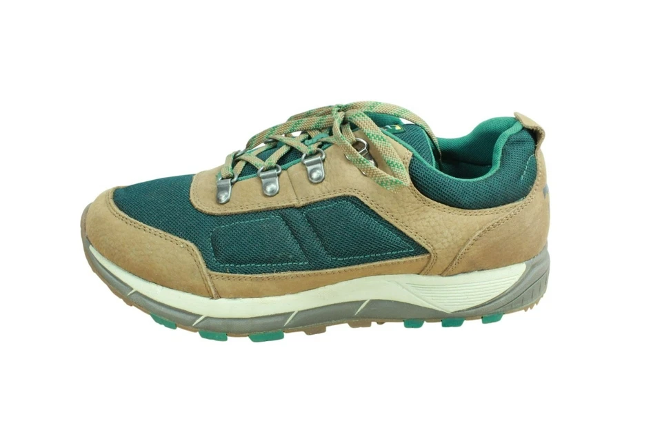 LL Bean Mountain Classic Herren Grün Mesh Schnürschuhe Robust Wanderschuhe Größe 10 M