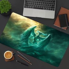 40 90cm 1pc Azure Dragon Gaming Mouse Pad - Extra Large XXL Extended Desk Mat wi