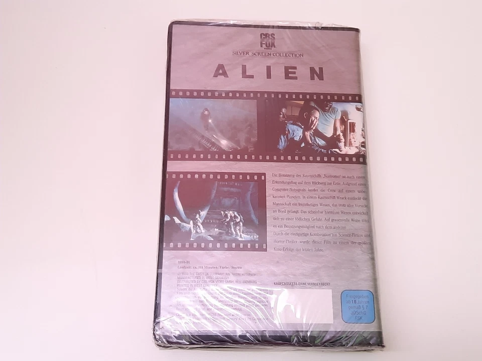 Alien 1979 Uncut VHS German PAL CBS Fox Video Ridley Scott Sigourney Weaver OVP - Bild 2 von 4