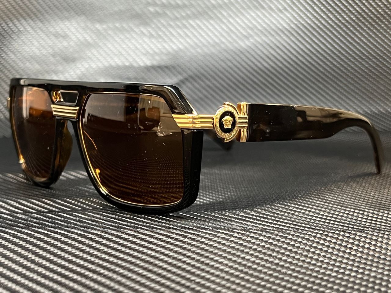 VERSACE VE4399 108 73 Havana Square Men's 58 mm Sunglasses eBay