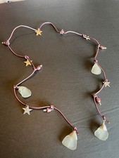 Stunning Cream Sea Glass Necklace with Stars and Shells