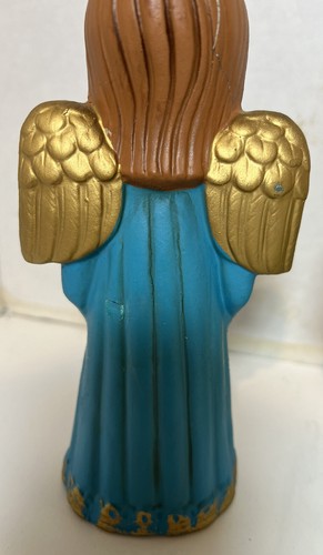 Vintage Ardco Set 3 Coro Angeli Libri Inno Figurine Giappone Natale anni '60 Alto 7,5" - Foto 7 di 11