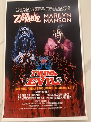 Rob Zombie and Marilyn Manson Nov 2012 Twins of Evil UK Tour