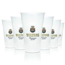80x Veltins Bierglas 0,3l Kunststoff Einwegbecher Bierbecher Plastikbecher