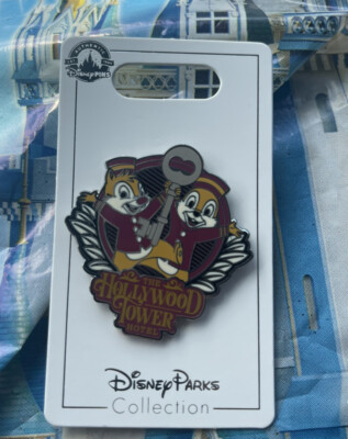 Disney Tower Of Terror The Hollywood Tower Hotel 2022 Chip And Dale Pin New
